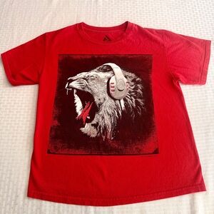Audio Council Lion Headphones Graphic Tee Red T-Shirt Boy’s L Music Streetwear